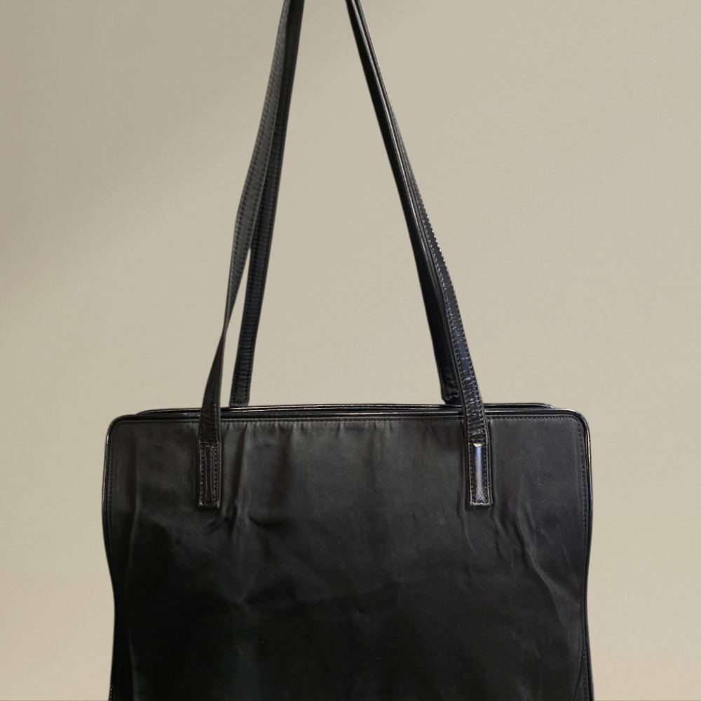 Versace Nylon & Patent Leather tote - Picture 2 of 16